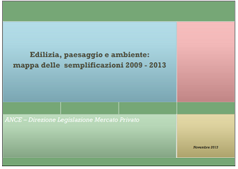 PUBBLICAZIONI ANCE Edilizia paesaggio ambiente Mappa semplificazioni ANCE 2009 13