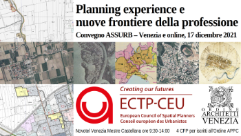 Venerdì, 17 dicembre 2021, dalle 9:30 alle 14:00 (con registrazione dalle 9:00) all’albergo Novotel Venezia Mestre Castellana in Via Ceccherini 21 a Venezia-Mestre, si terrà il convegno, abbinato all’assemblea generale ASSURB, che quest’anno è intitolato Planning experience e nuove frontiere della professione. Il programma, molto ricco per contenuti e qualità dei relatori, è organizzato in varie sessioni consecutive con complessivamente quindici relatori. Può essere seguito in presenza, online via Webex (prebia iscrizione, vedi sotto) o in diretta streaming sulla pagine Facebook dell’ASSURB all’indirizzo https://www.facebook.com/assurbit.  Sono previsti due interventi introduttivi a cura, in primo, di Markus Hedorfer, presidente ASSURB e da poco vicepresidente del Consiglio europeo degli urbanisti (ECTP-CEU), e il secondo di Janet Askew, presidente ECTP-CEU, del prestigioso Royal Town Planning Institute (RTPI). Seguiranno quattro interventi di planning experience. Inizierà Federica Bonavero, del Politecnico di Torino, che illustra il suo studio, realizzato un anno fa assieme a Claudia Cassatella, sullo stato della professione di pianificatore territoriale in Italia e in Europa. Seguiranno gli interventi di Adriano Bisello dell’Istituto energie rinnovabili presso l’Eurac Research di Bolzano e Andrea Panzavolta di Form_Attiva di Modena, che si occupa di partecipazione. Chiude il ciclo delle esperienze di pianificazione Andrea Rumor, ex segretario generale ASSURB, che racconta la sua variegata attività nel campo della pianificazione territoriale.  Seguirà una cerimonia celebrativa con l’associazione “Progettare il futuro” rappresentata da Michela Villa, persona ben nota a chi ha studiato urbanistica a Venezia.  Dopo la cerimonia è la volta della formazione accademica e professionale con Francesco Domenico Moccia professore ordinario di urbanistica all’Università Federico II di Napoli e segretario generale dell’INU, Carla Tedesco coordinatrice del corso di laurea triennale in urbanistica e pianificazione del territorio all’Università IUAV di Venezia, Andrea Marçel Pidalà docente di pianificazione e governo del territorio e di valutazione ambientale tra le Università di Palermo e Firenze, nonché con Giuseppe De Luca direttore del Dipartimento di Architettura dell’Università di Firenze e componente del Consiglio superiore dei lavori pubblici. Infine, prima di passare alla discussione finale con tutti i relatori invitati, conclude il ciclo delle politiche in materia di professione di urbanista / pianificatore territoriale con Roberto Beraldo, presidente dell’Ordine degli architetti, pianificatori, paesaggisti e conservatori di Venezia, Maria Rosa Pavanello, sindaco di Mirano nella città metropolitana di Venezia e vicepresidente dell’ANCI Veneto, e Marco Zecchinato, consigliere regionale del Veneto e, nella professione, pianificatore territoriale. È attesa anche una presenza del ministero dell’università e della ricerca.  Il convegno inizia alle 9:30, mentre le registrazioni per chi assiste in presenza sono aperte fin dalle 9:00. Alle 10:00 sono attesi gli interventi di esperienze professionali, alle 11:00 avrà luogo la cerimonia con “Progettare il futuro”, alle 11:15 la sessione sulla formazione e alle 12:15 quella sulle politiche in materia di professione. Nei 30-45 minuti prima delle 14:00 — termine dei lavori — avrà luogo la discussione finale. Nel pomeriggio, dopo la pausa pranzo, avrà inoltre luogo l’assemblea generale dei soci e sostenitori dell’ASSURB.  Crediti formativi professionali (CFP) L’Ordine degli APPC di Venezia concede 4 CFP agli iscritti all’Ordine (di qualunque provincia italiana) che ne facciano richiesta e che partecipino per l’intera durata del convegno. Il convegno può essere fruito in presenza o online. Per la fruizione in presenza sono disponibili 100 posti, di cui un massimo di 70 posti per chi richiede l’attribuzione di CFP. Invece per la fruizione online (tramite la piattaforma Webex) sono disponibili 130 posti, di cui un massimo di 100 per chi richiede l’attribuzione di CFP. L’iscrizione al convegno è obbligatoria. Per chi intende richiedere l’attribuzione di CFP l’iscrizione avviene tramite il sito web dell’Ordine degli APPC di Venezia all’indirizzo  https://servizi.ordinevenezia.it/formazione/corsi  mentre l’iscrizione per chi non intende richiedere l’attribuzione di CFP avviene inviando una richiesta in tal senso via e-mail all’indirizzo  convegni@urbanisti.it  specificando nome, cognome e indirizzo e-mail a cui inviare la conferma di avvenuta iscrizione e, in caso di partecipazione da remoto, la password e le istruzioni per accedere alla sessione Webex. Le richieste verranno soddisfatte fino ad esaurimento dei posti disponibili, sia per quanto riguarda le iscrizioni tramite il sito web dell’Ordine degli APPC di Venezia, sia per quelle rivolte via e-mail all’ASSURB. Data limite per le iscrizioni utili ai fini dell’attribuzione di CFP è mercoledì, 15 dicembre 2021, mentre per le altre iscrizioni la data limite è giovedì 16 dicembre 2021, ore 18:00.  Diretta streaming Il convegno viene inoltre trasmesso in diretta streaming sulla pagina Facebook dell’ASSURB all’indirizzo  https://www.facebook.com/assurbit  La fruizione del convegno via diretta streaming è libera, ma non dà diritto all’assegnazione di CFP. Per una questione di protezione dei dati personali, saranno visibili nelle riprese audio/video soltanto i relatori invitati che abbiano sottoscritto una liberatoria in tal senso. Le domande e dalla platea verranno gestite, per chi fruisce da remoto, tramite chat Webex e commenti Facebook e troveranno risposta, nei limiti del possibile, direttamente nel convegno.  Materiale da scaricare Locandina dell’evento Programma dettagliato